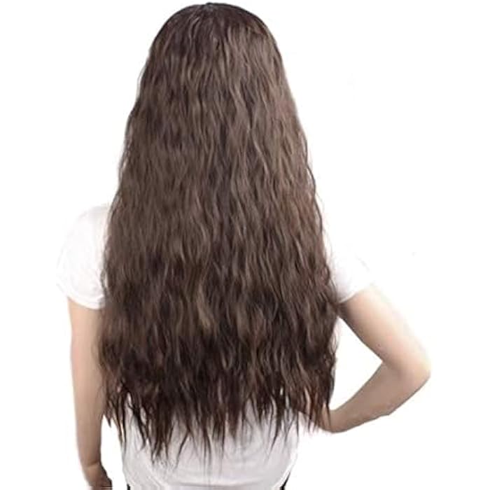 DILLARDS Women's Micro-Reel Long Wig - 70Cm Dark Brown Half-Wig - High-Temperature Silk - Image 3